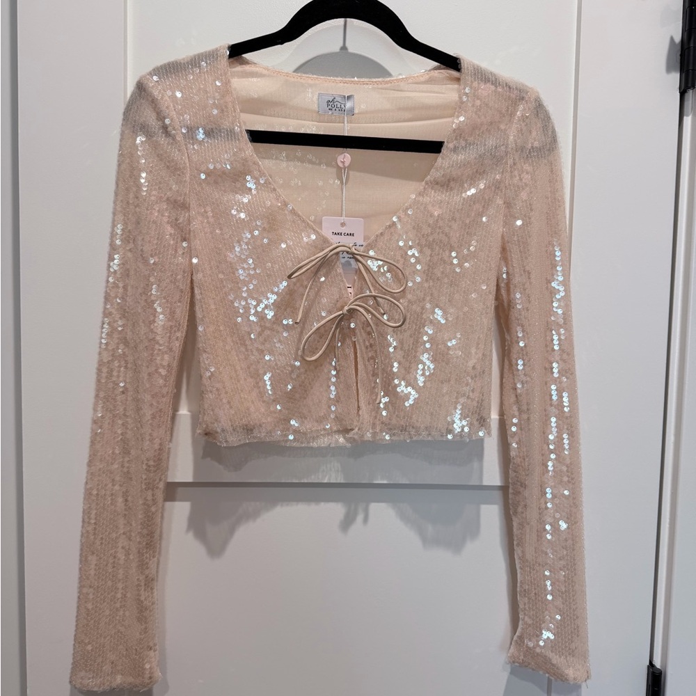 NEW WITH TAG! Oh Polly sequined top size 2